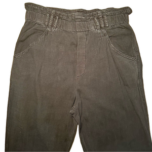 Anthropologie High Rise Black Paperbag Pants Size Small